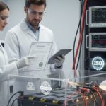 EV battery standardization and certification testing in a lab.