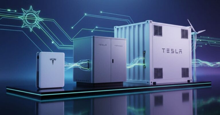 Tesla battery storage renewable energy Powerwall Powerpack Megapack overview