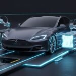 Tesla battery swapping station