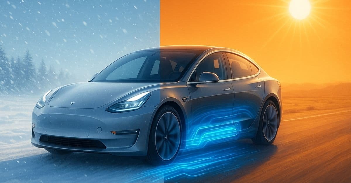 Tesla battery life affected by extreme hot and cold weather