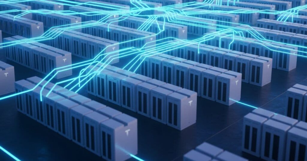 Tesla battery storage renewable energy Megapack utility grid stabilization