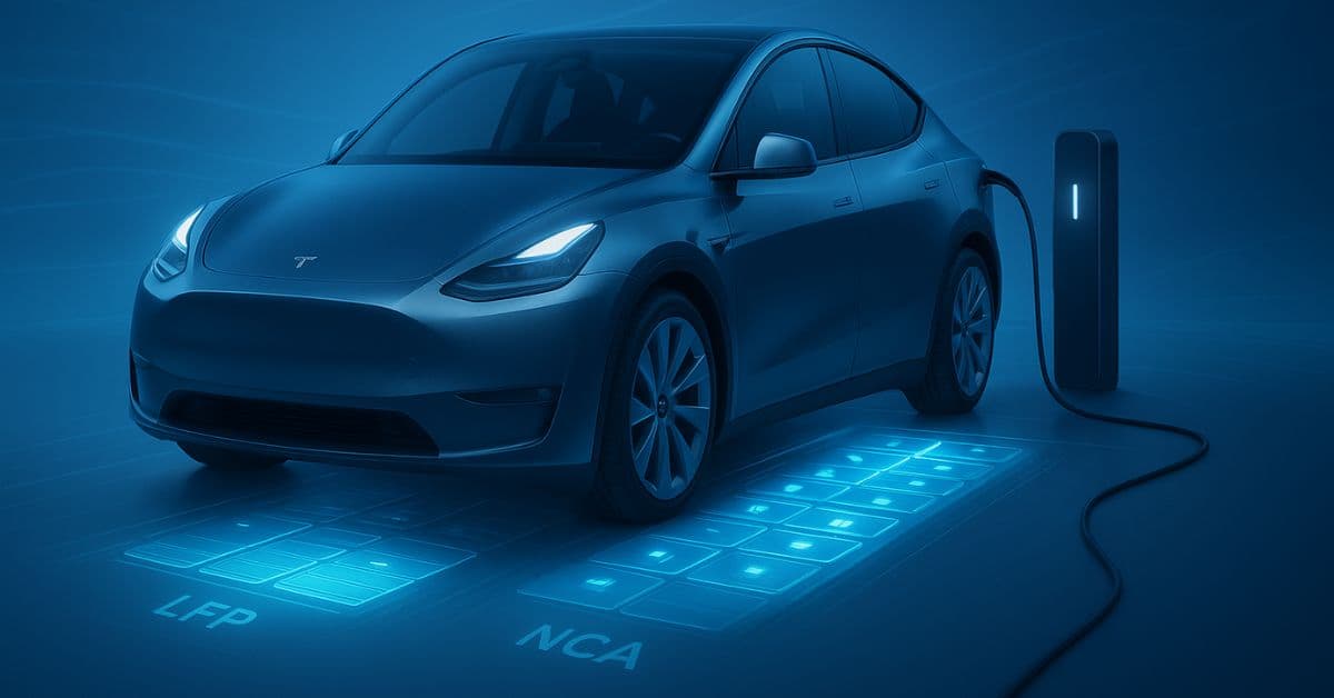 Tesla Model Y battery types LFP and NCA comparison