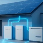 Tesla Powerwall alternatives displayed with solar panels at home.