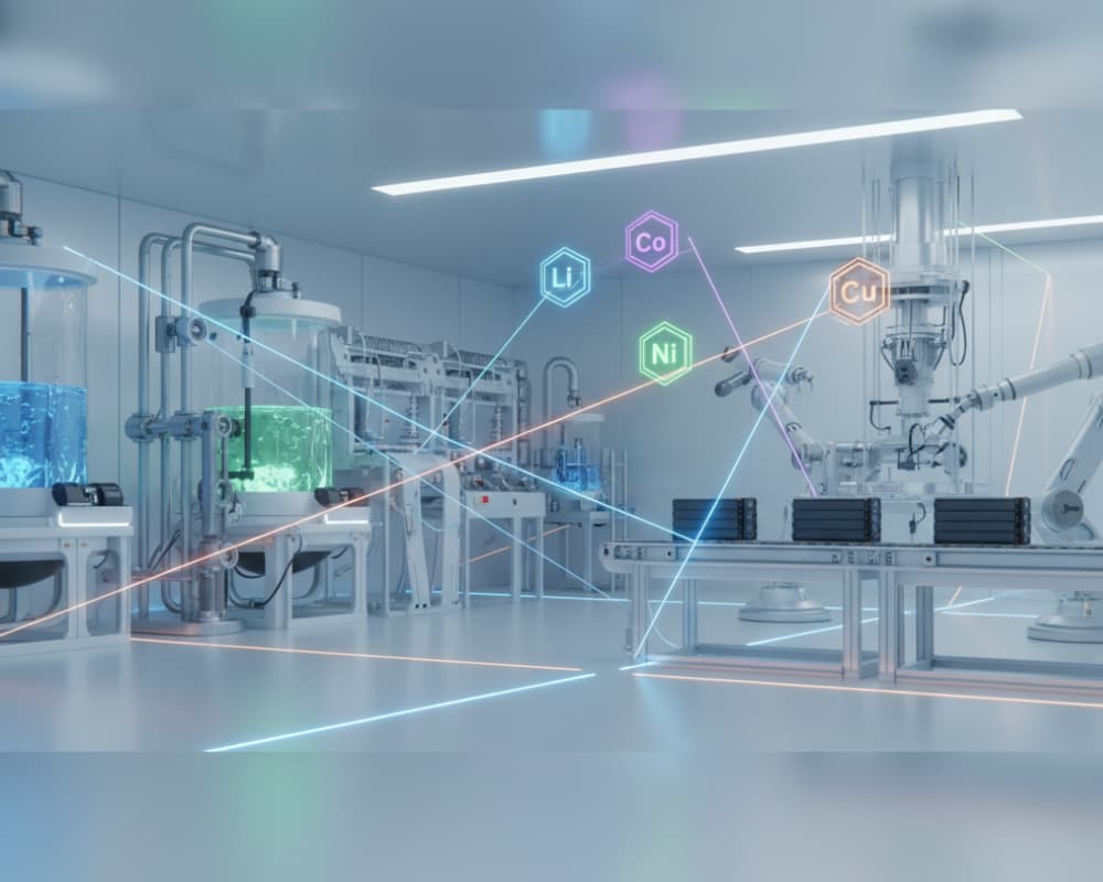Tesla advanced battery recycling technologies with hydrometallurgy process