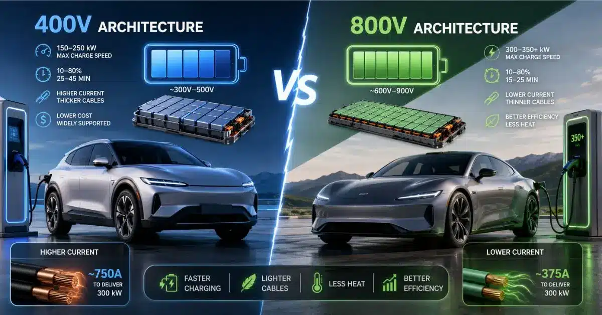 400V vs 800V EV Battery