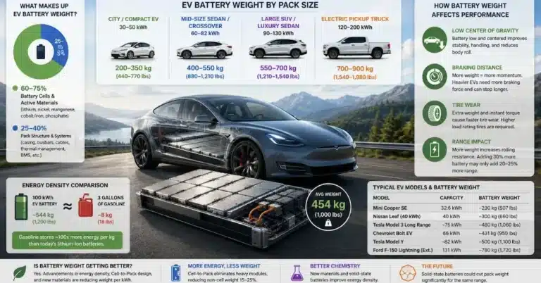 How Much Does an EV Battery Weigh
