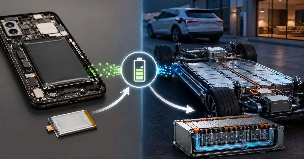 Is an EV Battery the Same as a Phone Battery