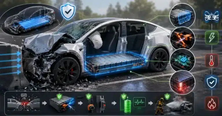 What Happens to an EV Battery in a Crash