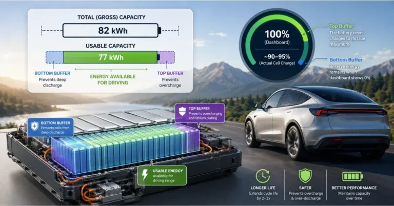 What Is Usable vs Total Battery Capacity in an EV